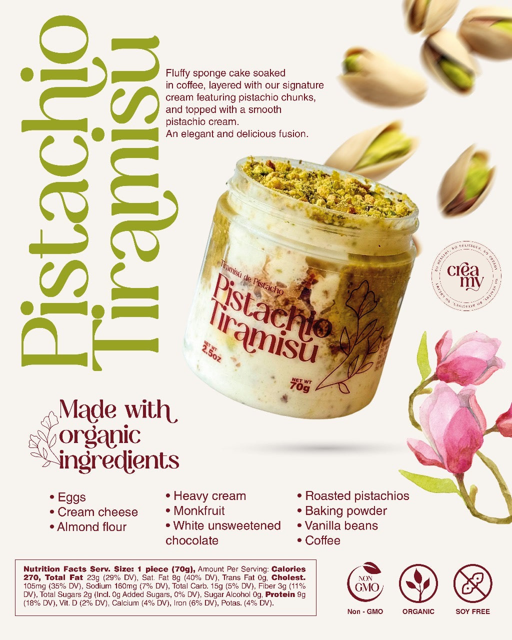 Pistachio Tiramisu